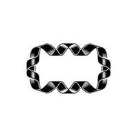 Abstract Ribbon Frame, Geometric, Minimalist Elegance vector