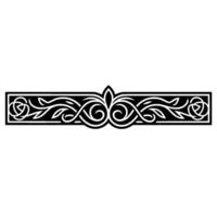 Intricate Celtic Border, Elegant Decorative Element, Scroll vector