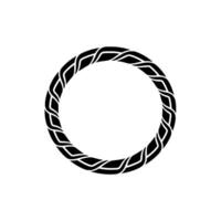 Intricate Woven Circle, Minimalist - Pattern vector