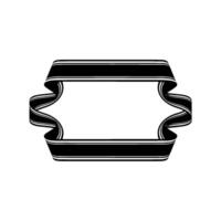 Abstract Ribbon Frame, Minimalist, Modern vector