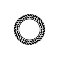Circular Wreath, Minimalist Emblem, Modern vector
