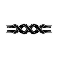 Abstract Ribbon Loop, Minimalist, Geometric Pattern vector