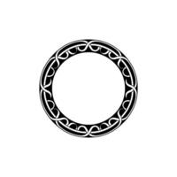 Intricate Celtic Circle Border, Vintage, Knotwork vector
