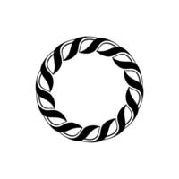 Abstract Spiral Emblem, Minimalist, Circular Motif, Pattern vector