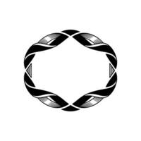 Abstract Circular Emblem, Minimalist, Modern vector