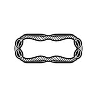Intricate Rope Frame, Endless Loop vector