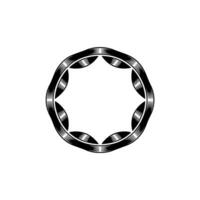 Geometric Spiral Emblem, Minimalist, Circular Motif - Pattern vector