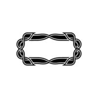 Intricate Celtic Frame, Vintage, Minimalist Aesthetic vector