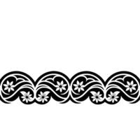 Elegant Floral Border, Vintage, Decorative Element, - Swirls, Stylized vector