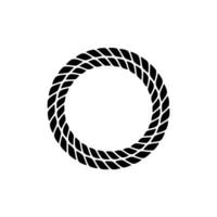 Intertwined Circle, Minimalist Emblem, Circular Motif, Braid vector