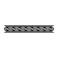 Intricate Rope Border, Vintage Element vector