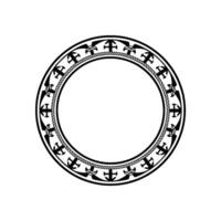 Ancient Circle, Mystical Border, Ornamental vector