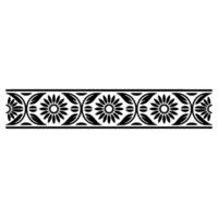 Intricate Floral Border, Vintage, Decorative Element - Geometric vector