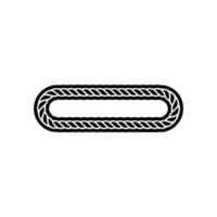 Minimalist Rope Loop, Modern Element, Illustration vector