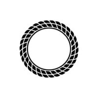 Intricate Woven Circle Emblem, Minimalist vector