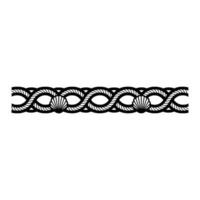Intricate Rope Border, Art Deco Style, Elegant vector