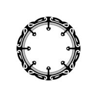 Intricate Celtic Circle, Vintage Ornamentation, Minimalist, Ornament vector