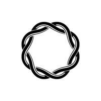Intricate Celtic Knot Frame, Minimalist, Loop vector