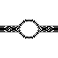 Geometric Celtic Border, Minimalist, Knotwork vector