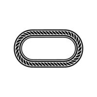 Minimalist Oval Emblem, Textured, Modern Branding vector