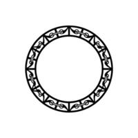 Intricate Celtic Circle Frame, Vintage, Knotwork vector