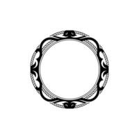 Ornate Circular Frame, Vintage, Elegant Border - Decorative vector