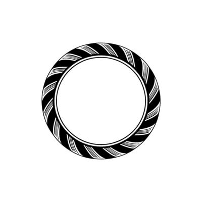 Stylized Circular Emblem, Minimalist, Circle