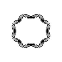 Intricate Woven Frame, Vintage, Minimalist Ornament vector