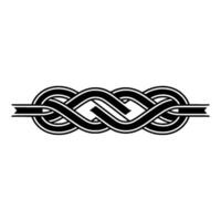 Intricate Celtic Knot Border, Minimalist - Symmetry vector