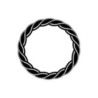 Intricate Twisted Rope Border, Minimalist vector