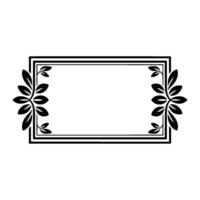 Elegant Botanical Frame, Minimalist - Art deco vector