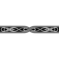 Intricate Celtic Border, Vintage, Elegant Ornament, Monochrome vector