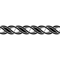 Elegant Woven Border, Minimalist - Pattern vector