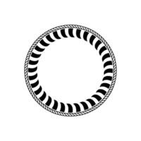Circular Nautical Motif, Minimalist, Circle vector