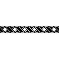 Intricate Celtic Knot Border, Minimalist, Monochrome vector
