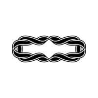 Intricate Celtic Knot, Minimalist, Symbolic Loop vector