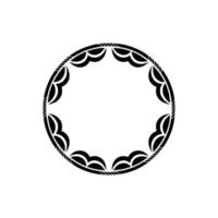 Intricate Circular Ornament, Minimalist - Decorative vector