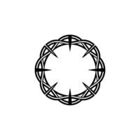 Intricate Celtic Knot Frame, Minimalist - Illustration vector