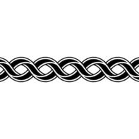 Intricate Celtic Knot Border, Minimalist, Knotwork vector