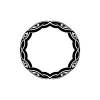 Intricate Celtic Circle Frame, Vintage Style - Ornament vector
