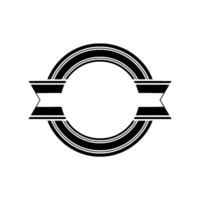 Vintage Circular Emblem, Minimalist, Retro Label vector