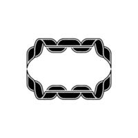 Intricate Celtic Frame, Minimalist, Knotwork vector