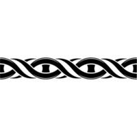 Intricate Celtic Knot Border, Elegant, Ornament vector