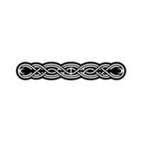 Intricate Celtic Knot Border, Elegant - Ornament vector