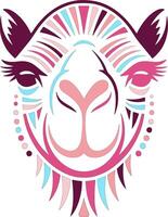 Abstract Camel Head Design Artwork vector