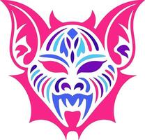 False Vampire Bat Face Design vector