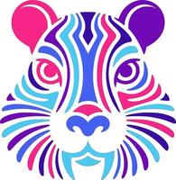 Stylized Tribal Agouti Face Design vector