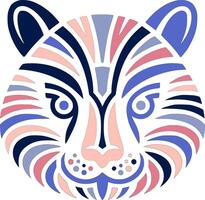 Stylized Tribal Wombat Face Design vector