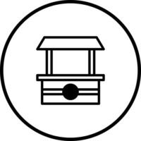 Simple well icon design element water source illustration resource graphic representing sustainable resources wellspring essential source vector