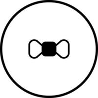 Simple minimalistic bow tie icon inside circle elegance a symbol of style and sophistication for design vector